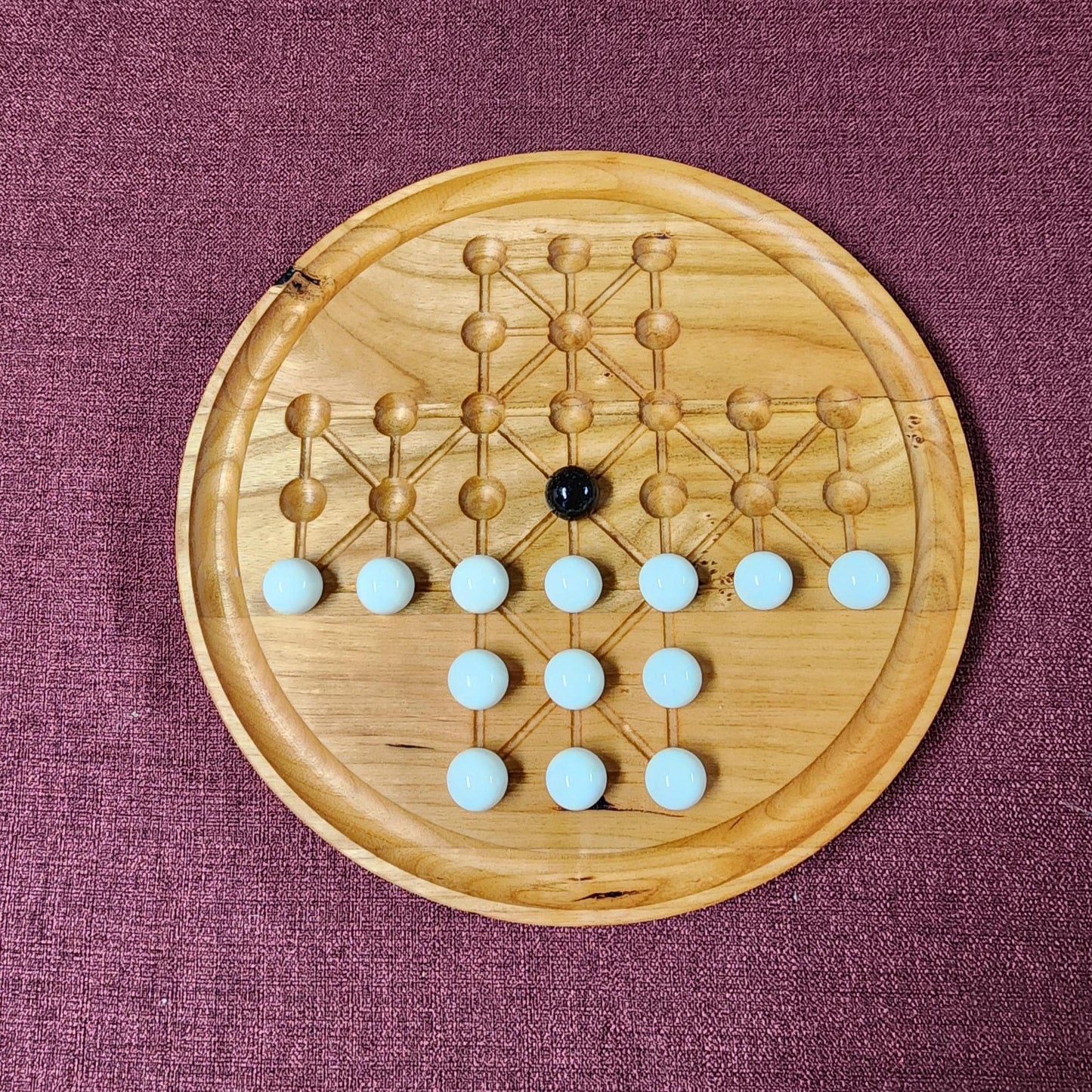 Wooden Fox & Geese Board Game