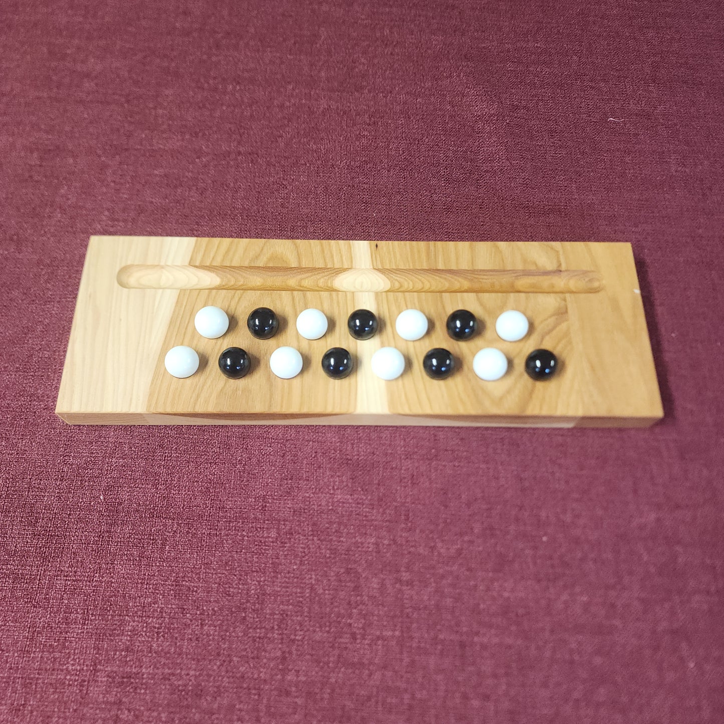 Zig Zag Puzzler Wooden Solitaire Board Game