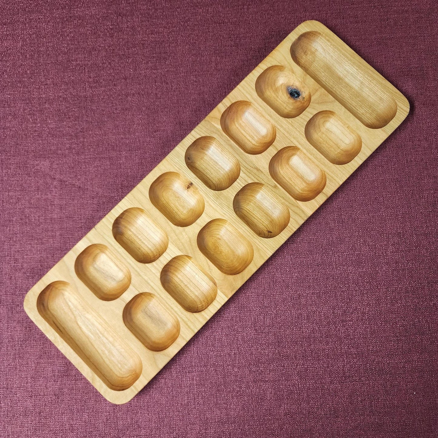 Wooden Mancala Board Game