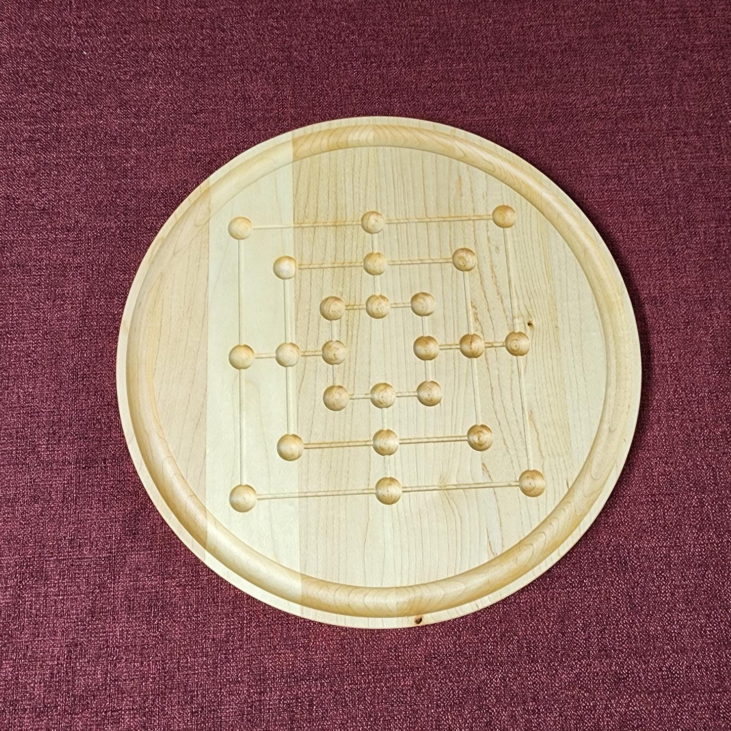 Wooden Nine Men's Morris Board Game