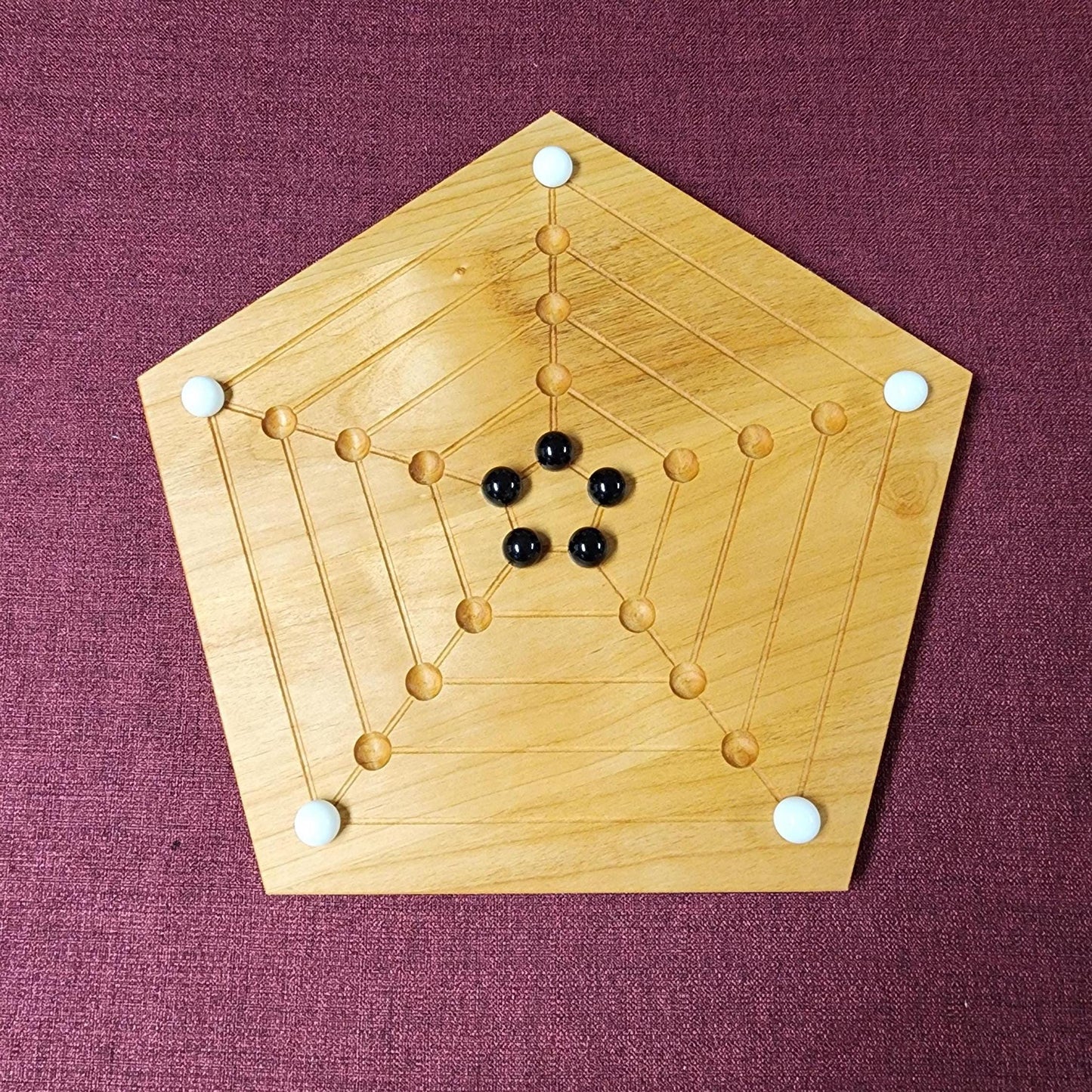 Wooden Pentagon Board Game