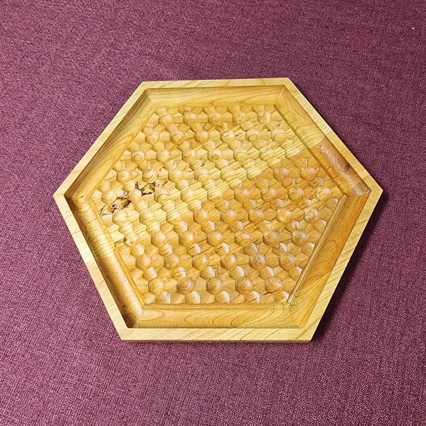 Wooden Marble Push Board Game (like Abalone)