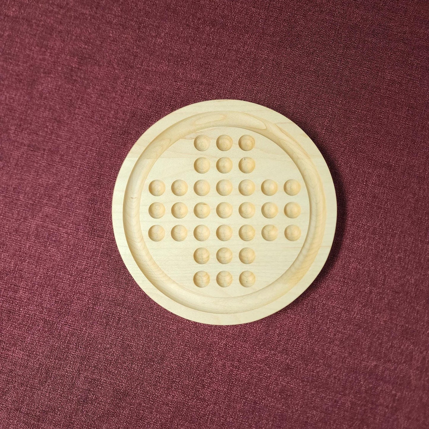 8" Wooden Solitaire Board Game