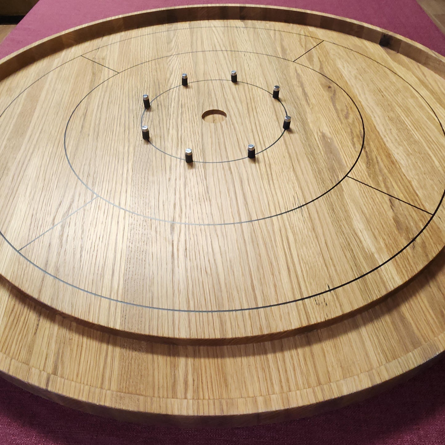 Solid Wood Crokinole Board Game