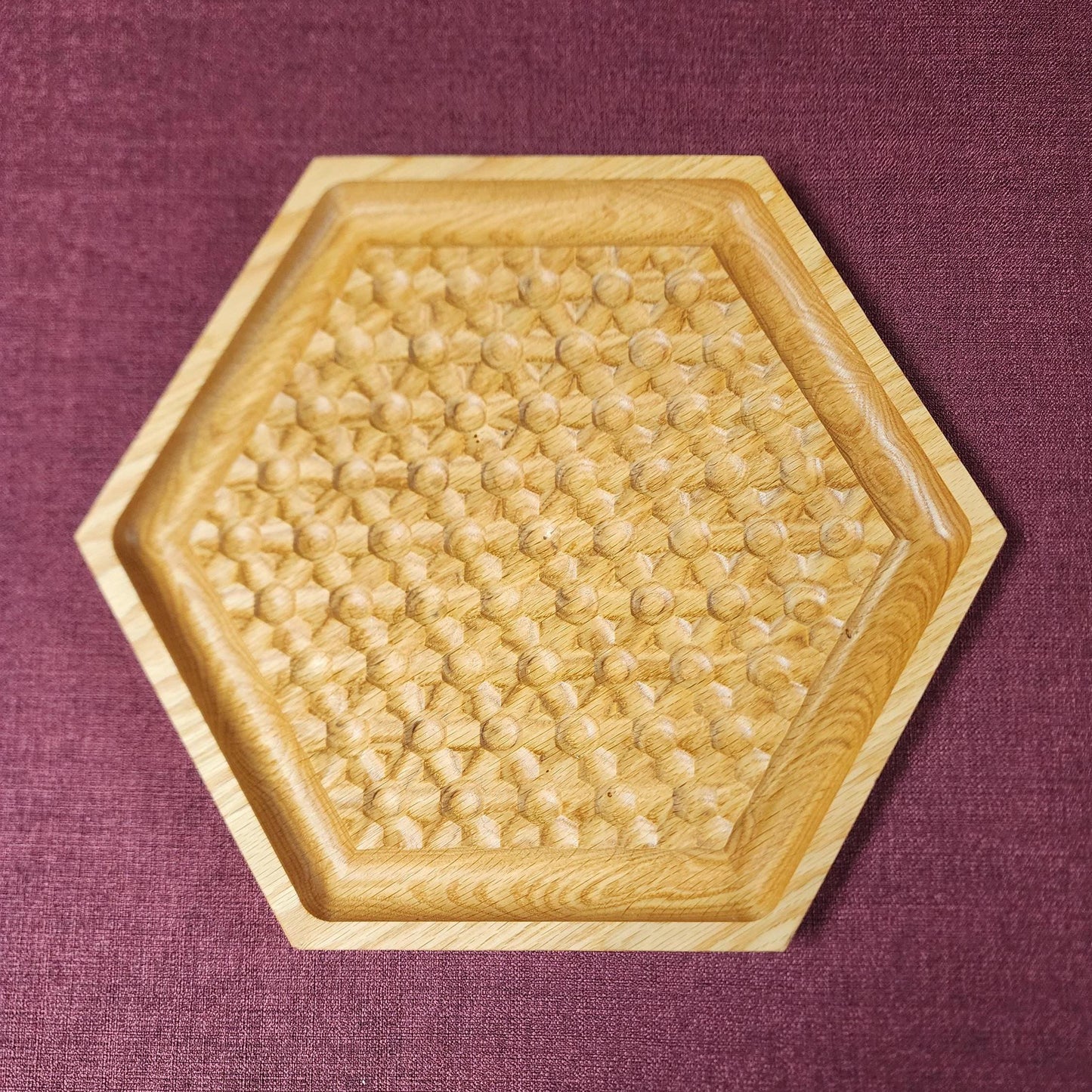 Wooden Marble Push Board Game (like Abalone)