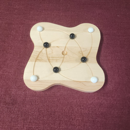 In-Out Puzzler Wooden Solitaire Board Game