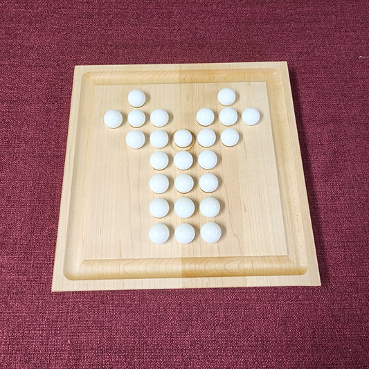"Y" Puzzler Wooden Solitaire Board Game