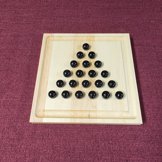 Tri Puzzler Wooden Solitaire Board Game