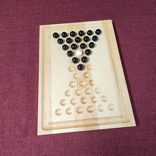 Kan Yu Puzzler Wooden Solitaire Board Game
