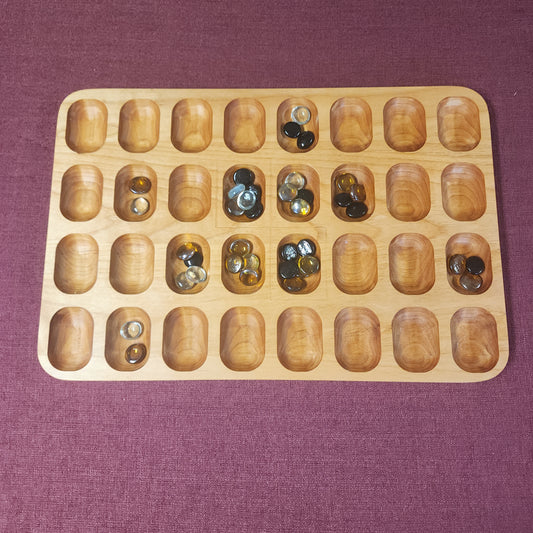 Wooden Bao / Omweso Board Game