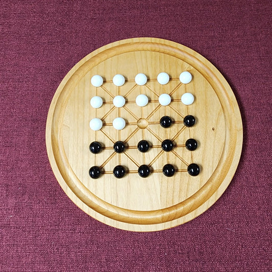 Wooden Alquerque / Fanorana Board Game