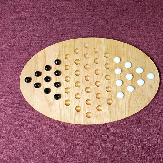 Wooden Chinese Checkers Board Game 2 Player