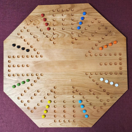 Wooden Carbles Board Game (Cards & Marbles)
